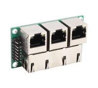Zunate Adattatore del Terminale RJ45 Terminal Board, RJ45 Keystone Jack Inline 3 Adattatore Ethernet Module Board per Dispositivi di Rete Gigabit
