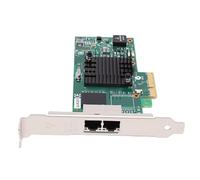 Zunate Adattatore di Rete PCI Express, NIC Gigabit a 2 Porte da 1000 Mbps con Supporto per Chip I350-T2 Doppie Porte RJ45 Scheda Ethernet PCI Express 2.0 X4 Ad Alto Profilo per PC