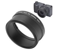 Zunate Adattatore Filo per Lenti da 49 Mm per Fotocamera GR3x, Accessorio per la Telecamera Adattatore Filtro in Lega di Alluminio per Angolo di Filo da 49 Mm, Macro, Teleobiettivo