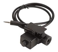 Zunate Adattatore PTT Tattico U94, Connettore Adattatore Push To Talk Adattatore per Cuffia PTT Altamente Flessibile Professionale per Telefono Cellulare con Interfaccia da 3,5 Mm