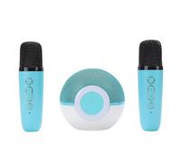 Zunate Altoparlante Bluetooth Portatile Ricaricabile per Macchina per Karaoke con 2 Microfoni Wireless per Spettacoli di Duetto (GREEN)