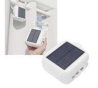 Zunate Apritende Automatico a Energia Solare, Motore Intelligente per Tende con APP/timer, Supporta Assistente Vocale, per Binari con Raggio a I a Forma di U con Asta Romana