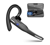 Zunate Auricolare Bluetooth 5.1 senza fili vivavoce con microfono, auricolare singolo orecchio girevole senza fili per guida aziendale e ufficio, controllo One Touch (cuffie standard)