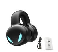 Zunate Auricolare Bluetooth Con Clip, Cuffia Singola Wireless, Suono HD, Batteria a Lunga Durata, Cuffia per Orecchio per Smartphone, PC, TV, Uso Prolungato