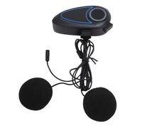 Zunate Auricolare Bluetooth per Casco con Eccellente qualità del Suono per Motociclisti IPX6 Resistente Alla Pioggia Batteria a Lunga Durata Altoparlanti da 40 Mm