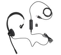 Zunate Auricolare USB Monoauricolare con Microfono a Cancellazione di Rumore Perfetto per il Servizio Clienti e le Teleconferenze Design Leggero 1 unità