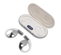 Zunate Auricolari Bluetooth con Gancio per l'orecchio Dalla vestibilità Comoda |V5.4 Auricolari Wireless con Cancellazione del Rumore 8H per la Gestione Aziendale (Colore della pelle bianca)