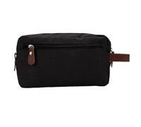Zunate Borsa da Toilette Impermeabile Borsa da Barba da Appendere Organizer da Toilette per Trucco Cosmetico, da per Viaggi di Lavoro, Tessuto Oxford Premium 9,84x3,54x5,91 Pollici (BLACK)