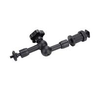 Zunate Braccio Magico Articolato a Frizione da 7 Pollici con Testa | Struttura compatta in alluminio, blocco variabile con una manopola, adattatore a vite da 1/4, stabilità dell\'attrezzatura