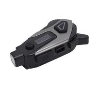 Zunate Camera del Casco Motociclistico, Auricolare Wireless BT 5.4 con Cancellazione del Rumore di Intelligenza Artificiale, Registratore Video HD 1080p, IPX8 a Prova di Acqua, per