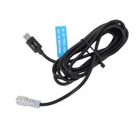 Zunate Cavo di Alimentazione USB C, Cavo di Alimentazione del Connettore Femmina da 2 M a 2 Pin con Luce Indicatore, per Fotocamera Cinematografica BMPCC 4K 6K