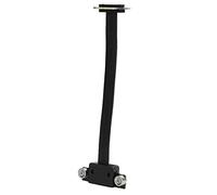 Zunate Cavo di Prolunga PCI - E 1X Cavo di Prolunga per Prolunga PCI Express Nero Ad Alta velocità con Cuscinetto Magnetico con Indicazione a LED, Presa a 90 Gradi