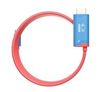 Zunate Cavo HD TV, 48 Gbps Ultra High Speed 4K a 144Hz 5.1 Aund Surround Sound HDMI 2.1 Certificato con Cavo Adattatore TV a Ricarica Rapida PD da 100 W per Interruttore 2 Dock Steam (Blu rosso)