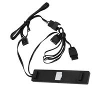 Zunate Cavo Prolunga Splitter ARGB, Cavo RGB Indirizzabile a 3 Pin per Estendere Ventole PC o Luci LED, con da 1 a 3 Connettori, Ottimizza il Flusso D'aria 'impianto di Estrazione (BLACK)