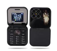 Zunate Cellulare pieghevole sbloccato per anziani, anziani, 2G Basic, facile da usare, piccolo telefono cellulare con pulsanti grandi, radio FM, torcia LED, Dual Nano SIM e