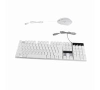 Zunate Combo Tastiera e Mouse Retroilluminati RGB, Set Tastiera e Mouse da Gioco Cablati USB da 104 Tasti con Cavo da 4,9 Piedi, e per Computer Plug and Play per PC Desktop Laptop Ufficio Casa