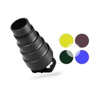 Zunate Conical Snoot Kit with Enhanced Light Control, Optical Snoot for Precise Portrait Contours, Studio Photography Lighting Accessories for Softbox Grid Honeycomb Effects