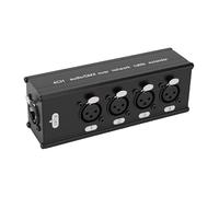 Zunate Convertitore Cavo di Rete XLR a 4 Protezione EMI Adattatore Audio Live da Studio per Cavi da 6,35 Mm, Metallo 5,78 * 1,65 * 1,96 Pollici, Concerti Dal Vivo, Configurazioni di Trasmissione