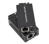 Zunate Convertitore Multimediale Ethernet, Lunga Distanza, velocità Adattiva, Indicatori LED, Porta SC, Design Compatto, Protezione Antifulmine, per Connessione di Rete Ethernet (Spina
