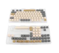 Zunate Copritasti XDA Profile 125 Set Copritasti PBT retrò, Design Ergonomico Lineare Orto, Set a Sublimazione per Tastiera Meccanica, Materiale PBT Ad Alta Durezza, Adatto per Giochi, Finitura Opaca