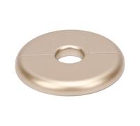 Zunate Copritubo con Flangia Divisa a Parete, Bocchetta Rotonda Autoadesiva per Pavimento, Soffitto, Bagno, WC, Collare Idraulico Decorativo (GOLD)