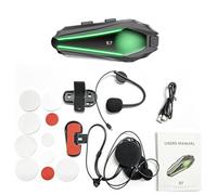 Zunate Cuffie BT per Casco, Interfono Bluetooth per Moto, Surround 3D, Cuffie Wireless con connettività Doppio Dispositivo per Casco, da Bici Antipioggia per Ciclismo