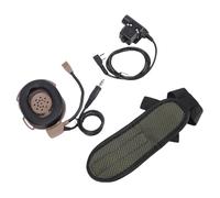 Zunate Cuffie Radio Tattiche, Protezioni per le Orecchie con Cancellazione del Rumore con Microfono PTT per Radio Bidirezionali BF, Compatibili con la Serie UV5R Plus TK3230 (BROWN)