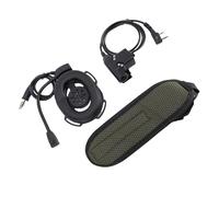 Zunate Cuffie Radio Tattiche, Protezioni per le Orecchie con Cancellazione del Rumore con Microfono PTT per Radio Bidirezionali BF, Compatibili con la Serie UV5R Plus TK3230 (BLACK)