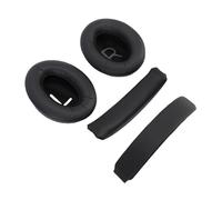 Zunate Cuscinetti Auricolari QC45 di Ricambio, Comodi Cuscinetti Auricolari in Pelle Proteica per un Migliore Isolamento Acustico e una Lunga Durata (BLACK)