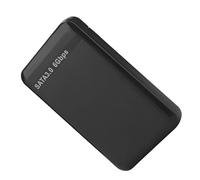 Zunate Custodia per Disco Rigido III da 2,5 Pollici da 6 Gbps |Custodia SSD/HDD Esterna USB 3.0 UASP, Mobile Rossa, Hot-swap Senza Attrezzi per 6 TB (BLACK)