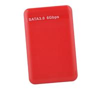 Zunate Custodia per Disco Rigido III USB 3.0 da 6 Gbps da 2,5 Pollici |Custodia UASP SSD/HDD da 6 TB, Mobile Esterna Rossa per Laptop, Hot-swap Senza Attrezzi (rosso)