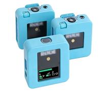 Zunate Custodia Protettiva in Silicone da 3 Pezzi per Wireless Go II, Copertura Microfono Antiurto con Design del Foro Preciso, per Ricevitore e 2 Trasmettitori (BLUE)