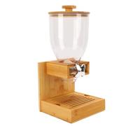 Zunate Dispenser per Alimenti Secchi da Bancone Soluzione Stabile per la Conservazione di Chicchi di caffè in Legno Composito 17,5x16,5x37,5 Cm