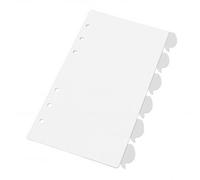 Zunate Divisori a Fogli Sciolti, Pagine Divisorie per Schede per Notebook A6 da 20 Fori, Divisori per Indici a Forma di Frutta, Schede in Plastica PP per Diari, per Agenda da Ufficio con Linguetta
