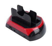 Zunate Dock Station per Disco Rigido, Docking Station Rigido Esterno USB 3.0 Dual Bay con Backup One Touch, Lettore Disco Universale per Scheda di Memoria SSD HDD SATA IDE da 2,5 (Spina europea)