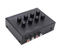Zunate Equalizzatore a 7 Bande, Jack per Cuffie di Ingresso da 3,5 Mm con Circuito TL074 per la Regolazione dei Bassi Acuti nel 'auto Domestica (Spina europea)