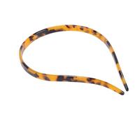 Zunate Fascia per Occhiali Sottile a Forma di U per Donna, Design a Guscio di Tartaruga Resistente Allo Scivolamento, Fascia per Capelli Senza Pressione per il Trucco Fitness (Colore guscio di