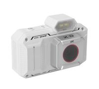 Zunate Fotocamera Digitale 4K, 65MP 18X Compatta per Vlogging Fotocamera Punta e Scatta con Flash LED 2,88'' Schermo HD con Timer da 2/5/10 Secondi Portatile per la Fotografia di (WHITE)