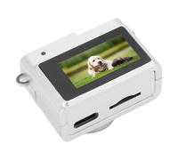 Zunate Fotocamera Portachiavi Retrò, Fotocamera da 64GB con Video HD 1080P 2MP Tipo C Schermo a Colori da 0,96 Pollici e 4 Filtri Torcia OTG Portatile Stile Retrò Per Fotografia di (WHITE)