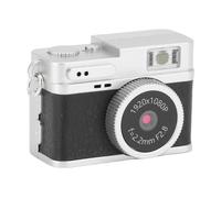 Zunate Fotocamera Portachiavi Retrò, Fotocamera da 64GB con Video HD 1080P 2MP Tipo C Schermo a Colori da 0,96 Pollici e 4 Filtri Torcia OTG Portatile Stile Retrò Per Fotografia di (BLACK)