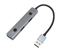Zunate Hub USB Alimentato AI, Splitter USB 2.0 con Trascrizione Vocale e Chat AI, per Traduzione in Tempo Reale, Chatgpt DeepSeek, per Tablet per Laptop per Computer