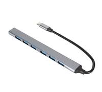 Zunate Hub USB C, Docking Station Tipo C 7 in 1, velocità di Trasmissione 5 Gbps, Splitter USB per PC Laptop, unità Flash USB, HDD Mobile, Mouse e Tastiere