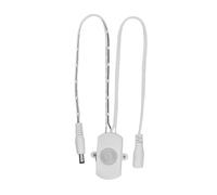Zunate Interruttore Automatico del Sensore PIR 24 V CC |Mini Rilevatore Ad Infrarossi per Illuminazione di Strisce LED con Angolo di 120° (WHITE)