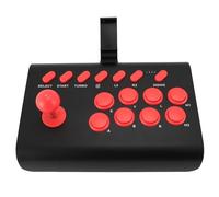 Zunate Joystick Bluetooth Senza Fili per Controller di Gioco di Combattimento Universale con Turbo e Macro per Switch, per PS3, per OS X, per Steam Deck, per NeoGeo (BLACK)