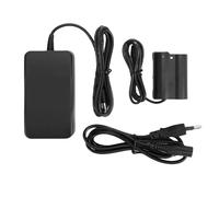 Zunate Kit Adattatore di Alimentazione Batteria Fittizia, Alimentazione Continua CA per Fotocamera Z5 Z6 Z6II Z7 Z7II D600 D610 D750 D780 D800, Prevenzione della Sicurezza (Spina europea)