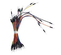 Zunate Kit di Cavetti Jumper Senza Saldatura per Breadboard, 65 Pezzi, per | Cavo maschio-maschio, 4 lunghezze assortite, collegamento di circuiti PCB, strumento di prototipazione multiuso