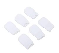 Zunate Kit Spazzolino da Denti per per Cani in Tessuto Morbido Rimozione Efficiente dello Sporco Migliore Cura dei Denti per Animali Domestici Nylon 6 Pezzi 0,91x1,97 Pollici (WHITE)