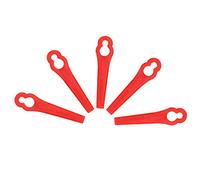 Zunate Lame per Tagliaerba con Clip Facili da Montare |Confezione da 40 Pezzi di Ricambio in Plastica per Decespugliatore a Batteria, Resistente Bordatore per Prato Rosso per un Taglio Agricolo