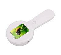 Zunate Lente D'Ingrandimento Digitale 200X con 16 Luci LED Ad Alto Ingrandimento per Saldatura e Osservazione delle Piante (WHITE)