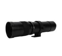 Zunate Lenti Zoom di Teleobiettivo da 420 a 800 Mm, Obiettivo Manuale Focus F8.3 Apertura di Lenti in Vetro Ottico, Tutto il Design in Metallo, per la Telecamera a Specchio a Montaggio (BLACK)